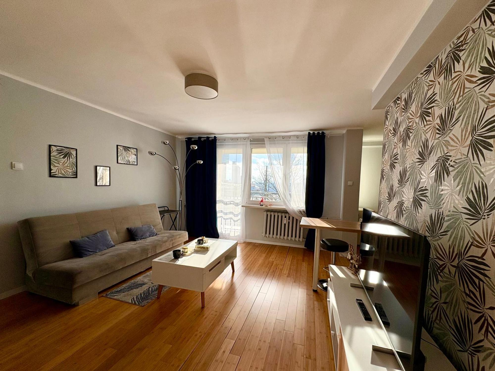 Apartament Z Widokiem Na Spodek Katowice Bagian luar foto