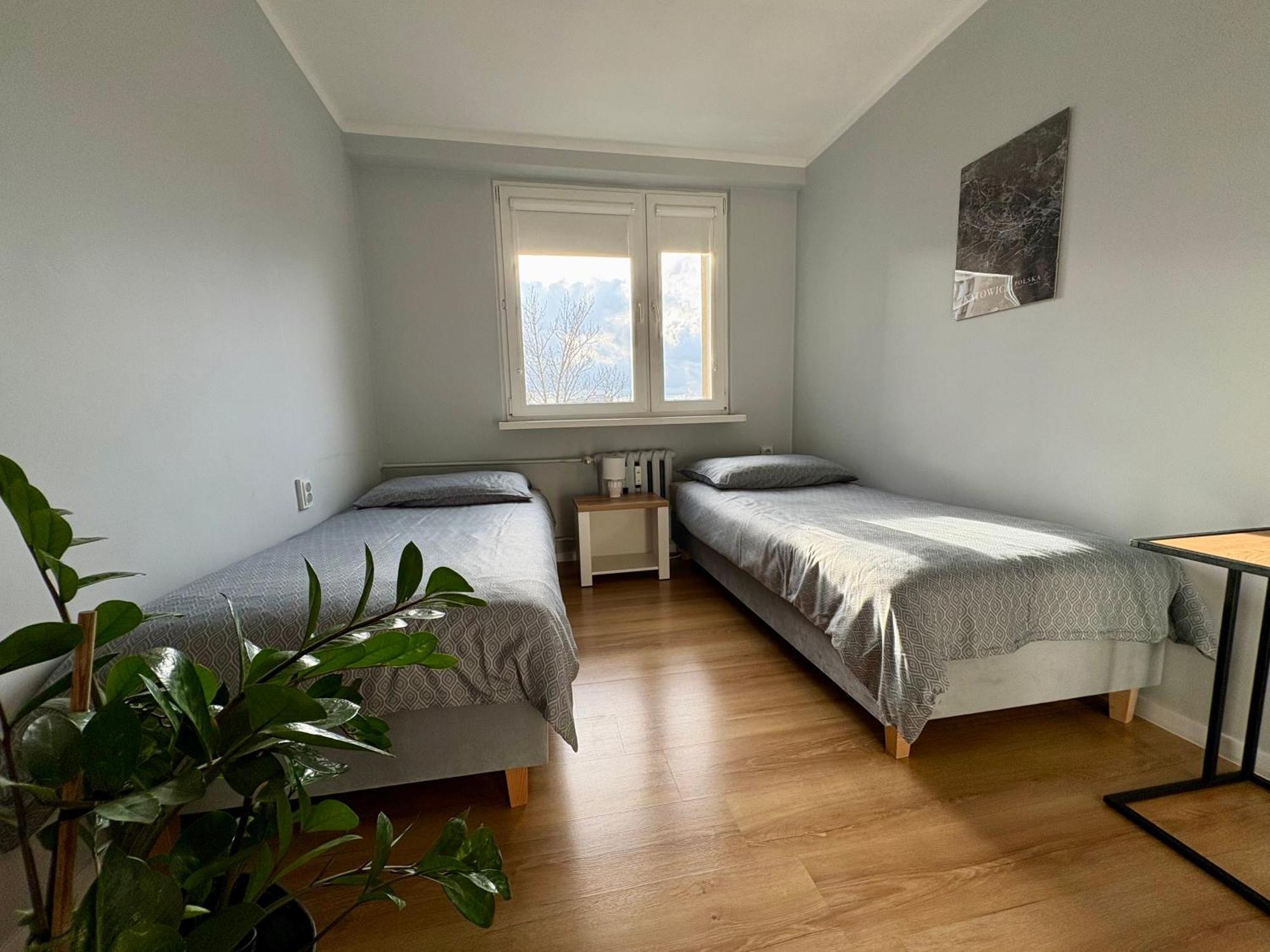 Apartament Z Widokiem Na Spodek Katowice Bagian luar foto
